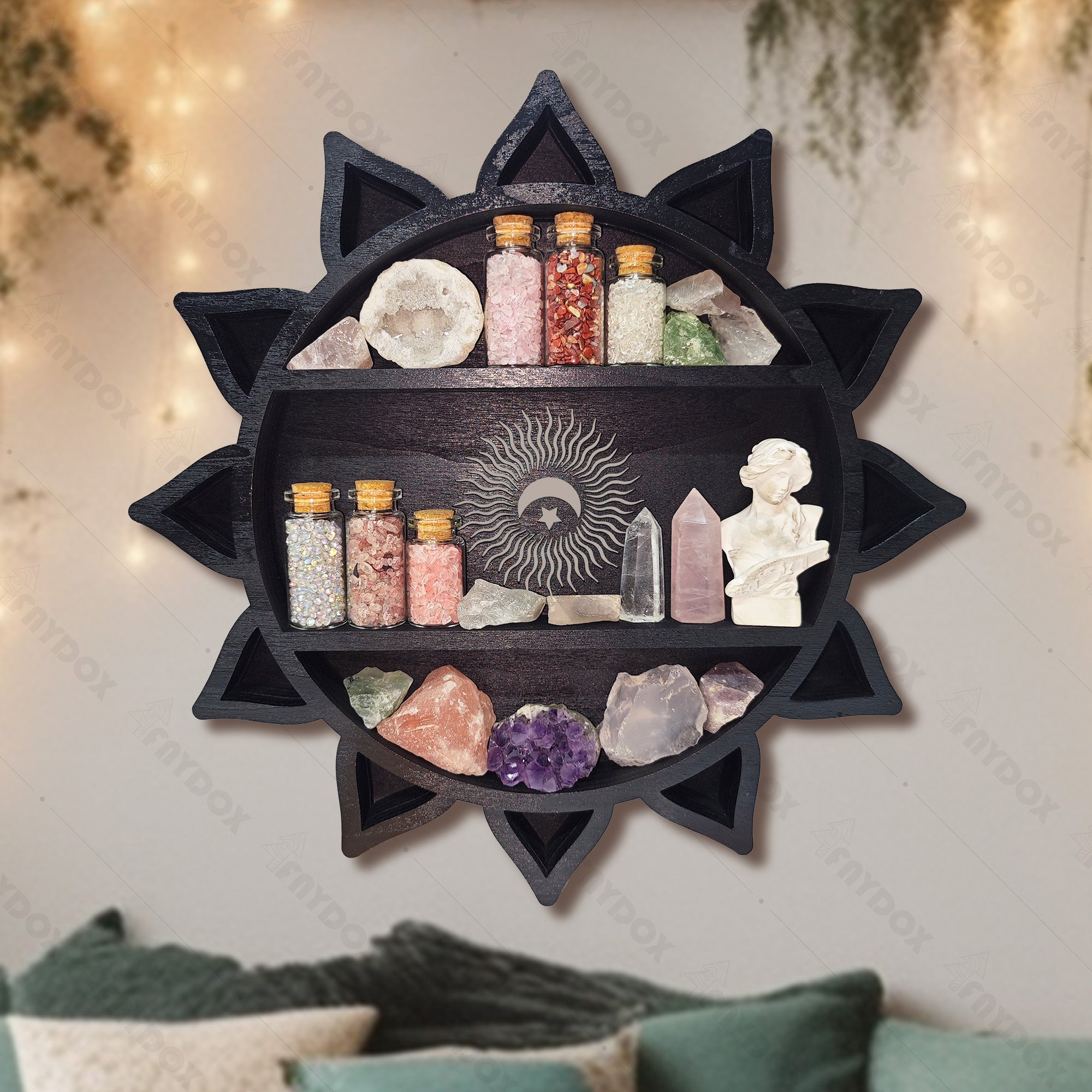 Moon shelf with unique design for room decor